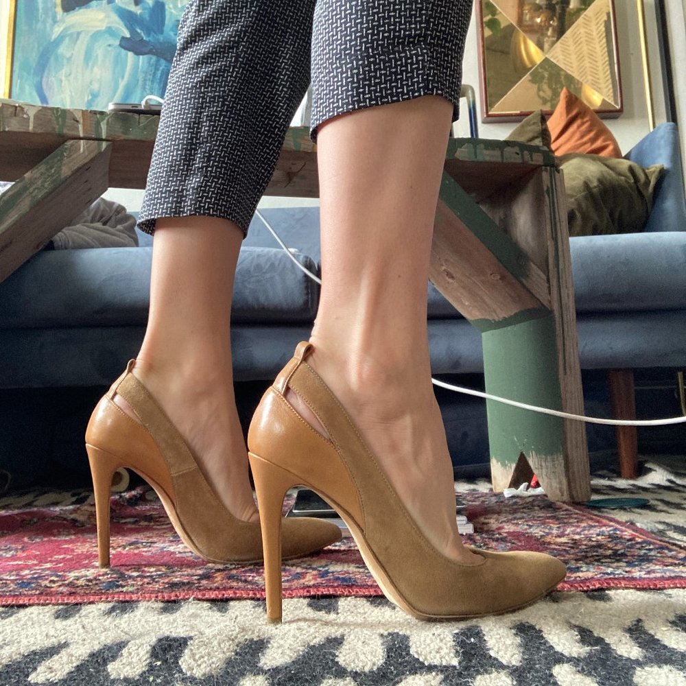 IRO Nude Cutout Heels